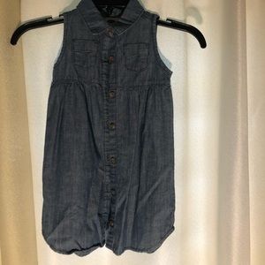 Toddler girls denim dress (worn)